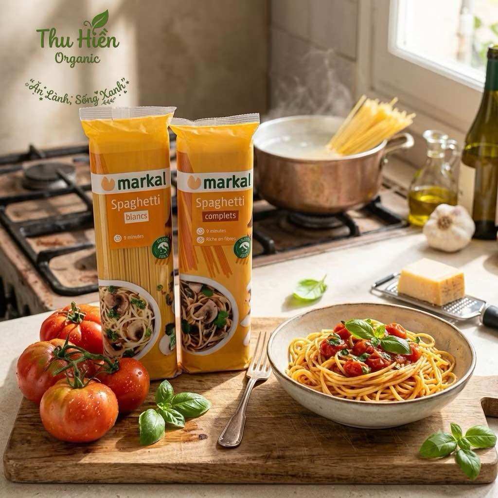 MÌ SPAGHETTI HỮU CO MARKAL 500G -
NHẬP KHẨU PHÁP