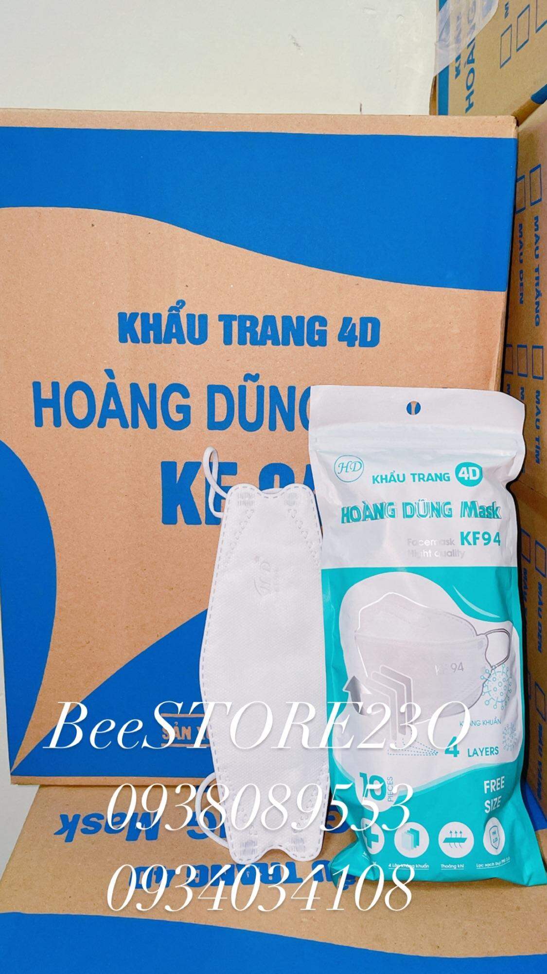 Khẩu Trang KF94 Cá Hiệu Hoàng Dũng Full Thùng 300 cái