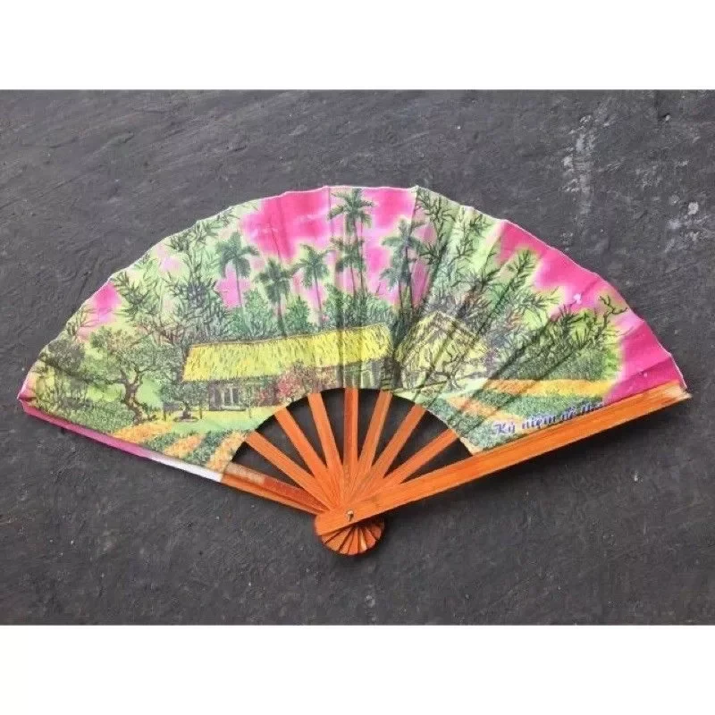 COMBO 10 CÂY QUẠT GIẤY TRANH CẢNH