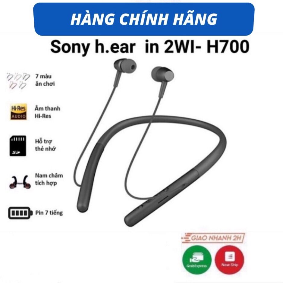 Tai Nghe Bluetooth , Tai Nghe Bluetooth Nhét Tai Sony WI-H700 Hi-Res , âm thanh sống động , âm bass trầm ấm , kiểu dáng thể thao sành điệu - Bun Technology