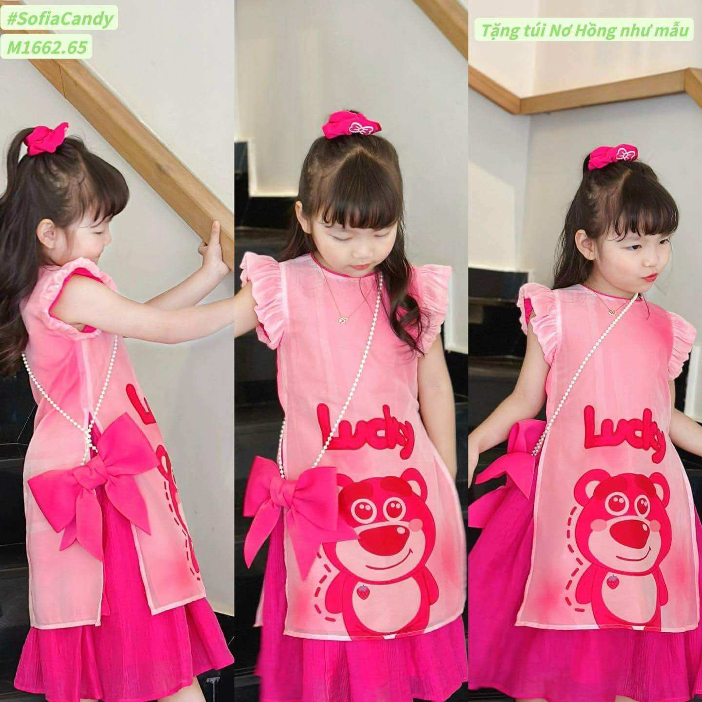 Váy Gấu Dâu Babydol 10-42Ki