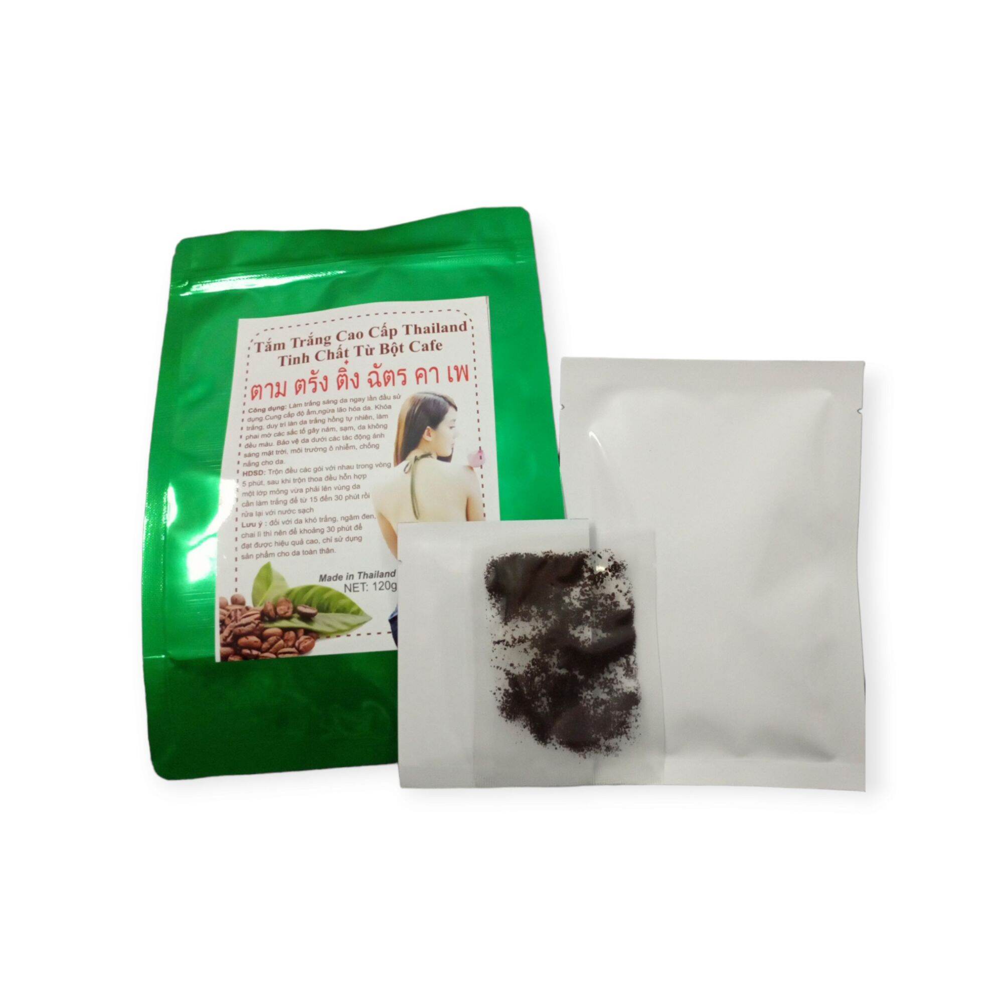COMBO 5 GÓI TẮM TRẮNG BODY TINH CHẤT CAFE THAILAND ( GÓI 130 gam )