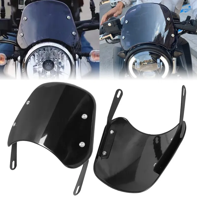 Đa Năng Kính Chắn Gió Xe Máy Làm Lệch Fairing Dành Cho Xe Yamaha Kawasaki Suzuki Cafe Race Harley Xe Máy Honda