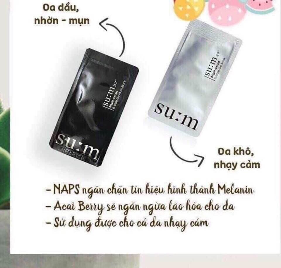 10 goi mặt nạ sủi bọt thải độc su:m 37