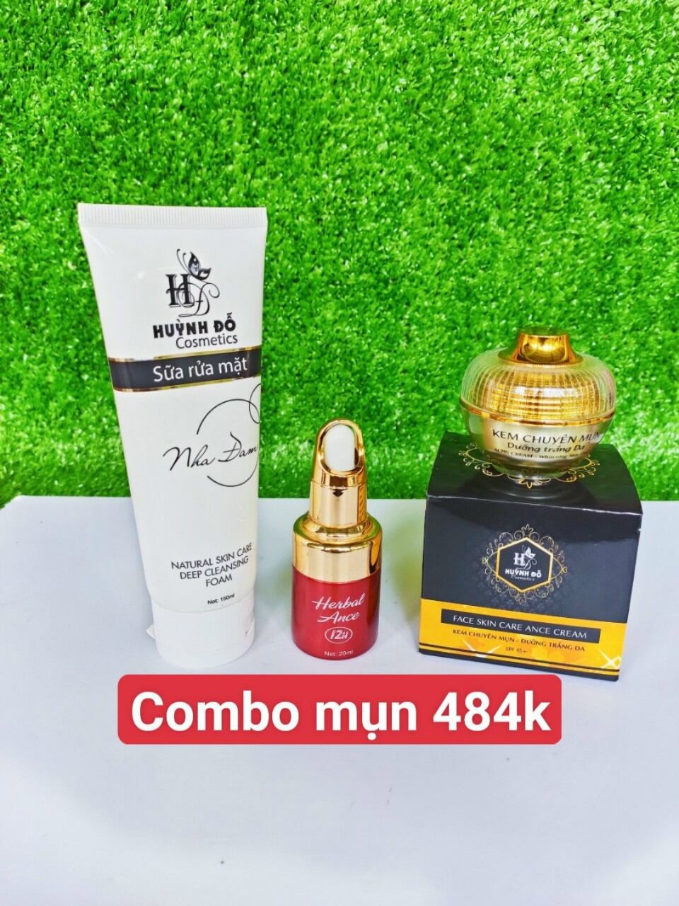 Combo mụn trắng da huỳnh đỗ