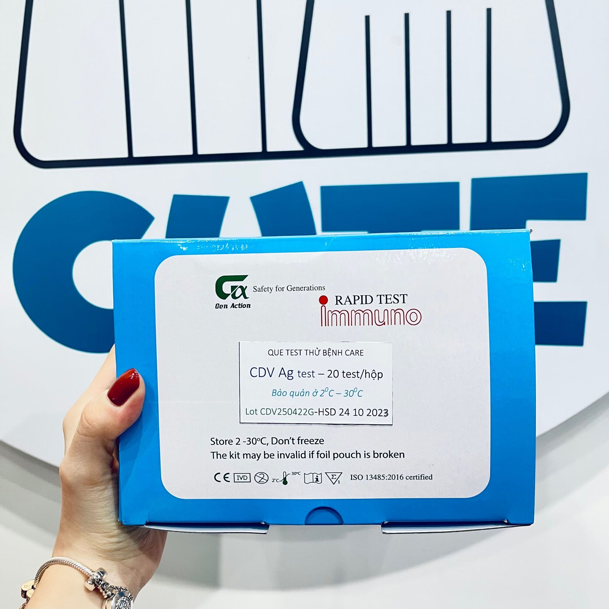 Bộ que test pravo và care cho chó/ que thử bệnh tại nhà