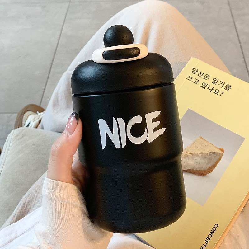 [HCM] BÌNH GIỮ NHIỆT HELLO NICE GOOD HAPPY 500ML