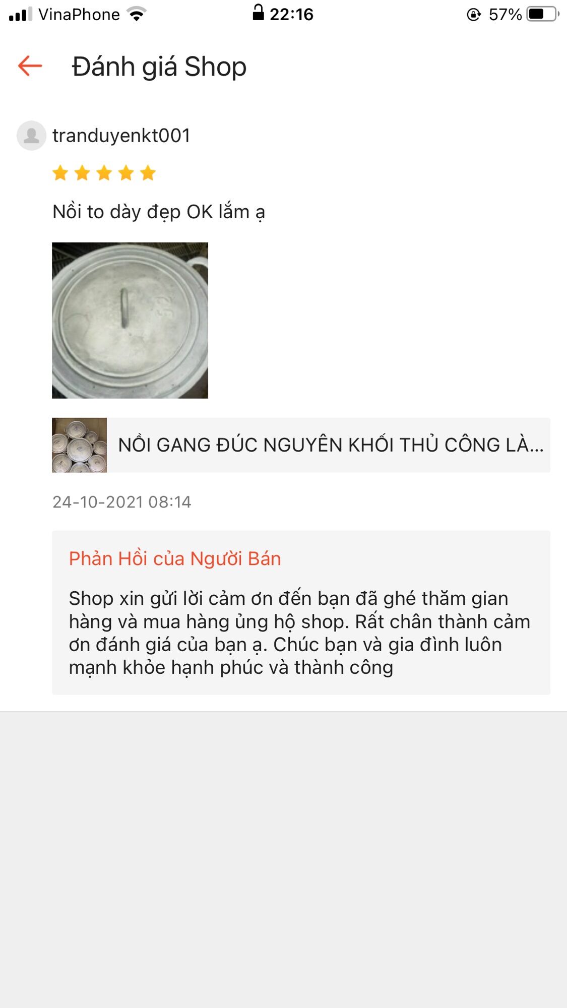 Nồi gang đúc (NGUYÊN CHẤT THỦ CÔNG LÀNG NGHỀ)