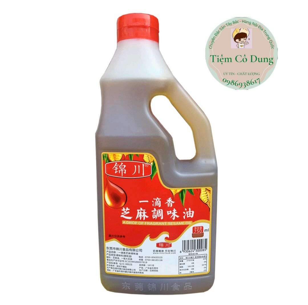 Dầu mè (dầu vừng)trung quốc can 750ml