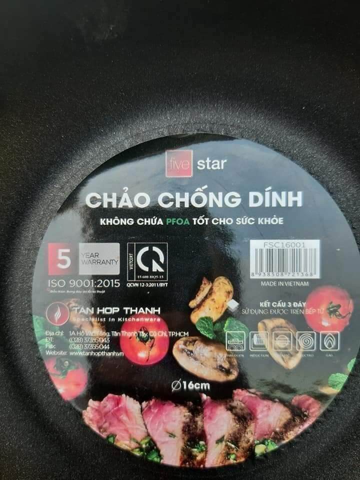 CHẢO FIVE STAR 16CM