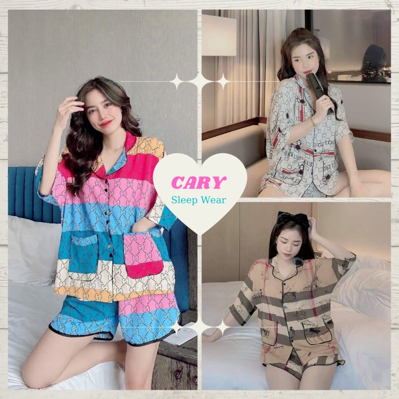 Đồ bộ pijama tay cánh dơi vải kate lụa mềm mịn freesize dưới 65kg