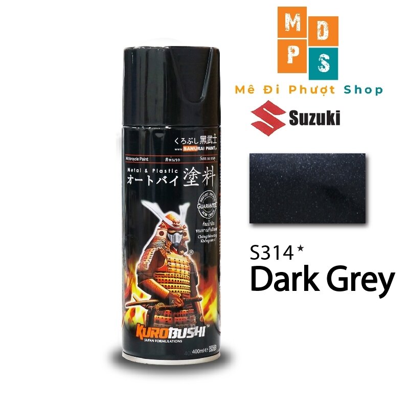 _ s314 _ chai sơn sịt màu xám đậm suzuki _ sơn sịt samurai chính hãng _ s314*