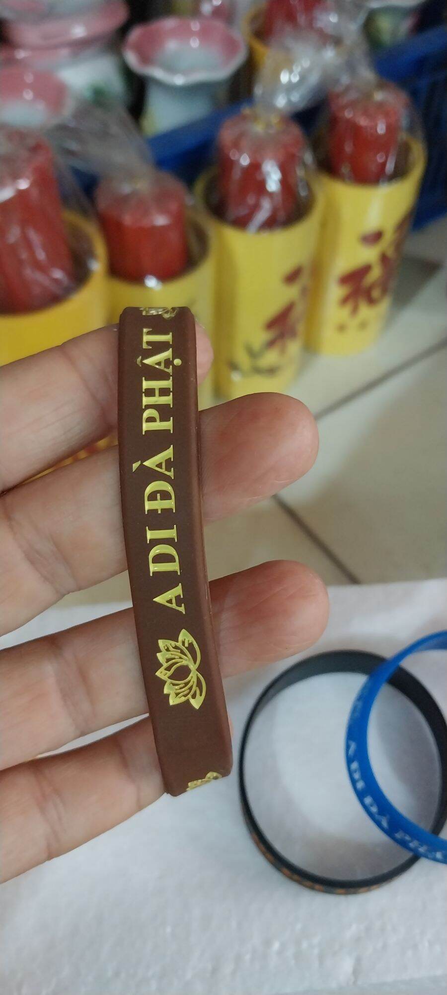 VÒNG ĐEO TAY CAO SU A DI ĐÀ PHẬT