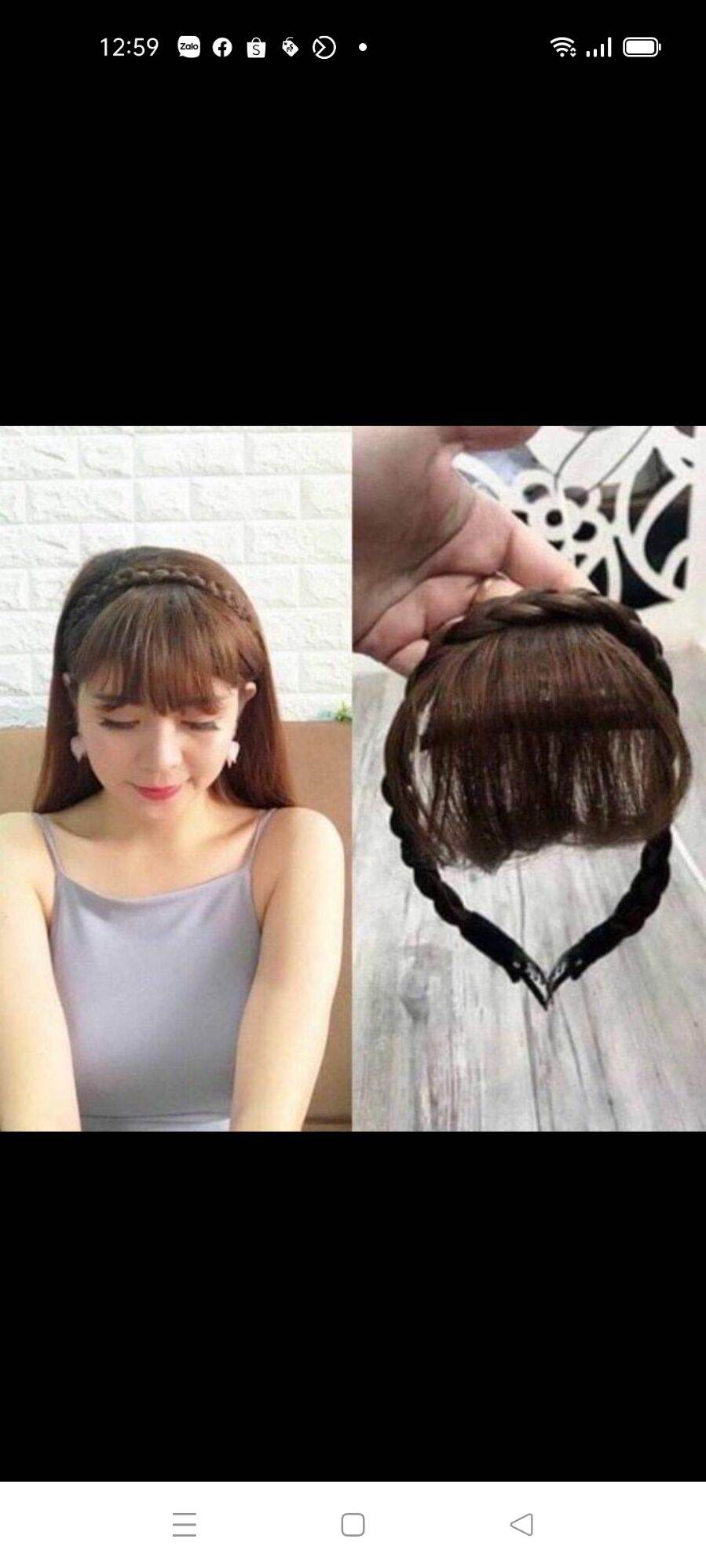 Tóc mái thưa tết rít