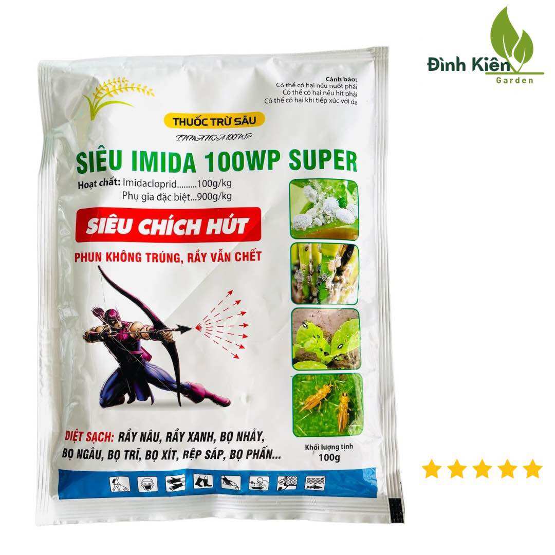SIÊU CHÍCH HÚT - SIÊU IMIDA 100WP. Phun không trúng rầy vẫn chết (Gói 100g)