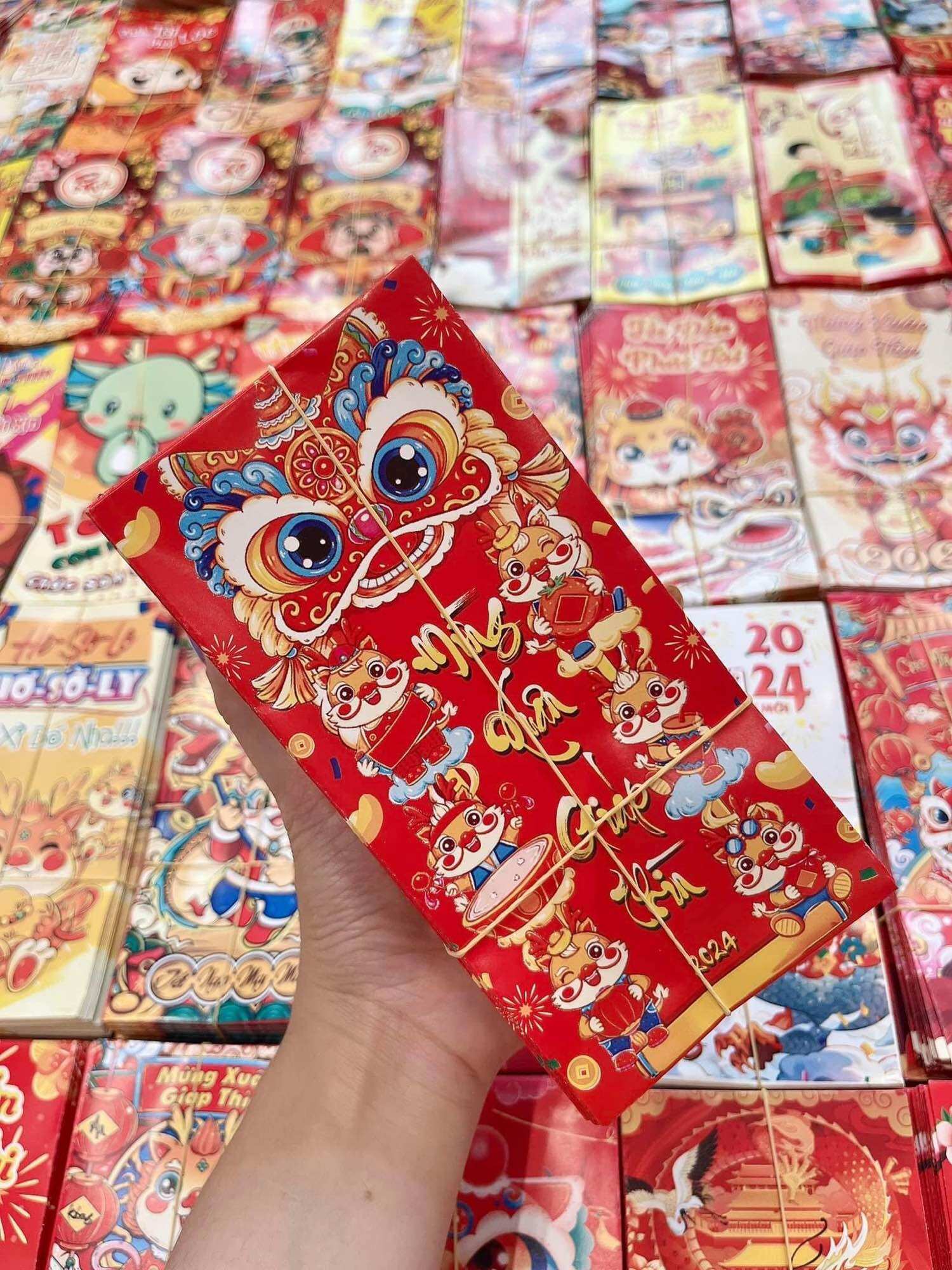 Bao lì xì tết 2024 tệp 3 chiếc