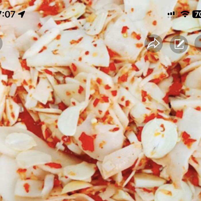 Măng tre ngâm tỏi ớt-Túi  500g