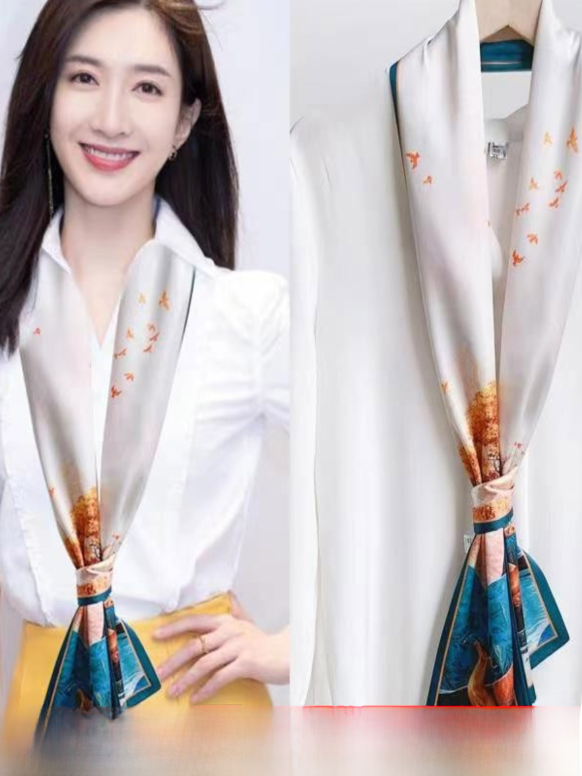 Khăn Choàng Lụa Dài Mỏng Cho Nữ Mùa Xuân Thu Hai Mặt Kẻ Caro Khăn Quàng Cổ Vuông Quà Tặng Quà Tặng Khuyến Mại Khăn Choàng Lụa Polyester