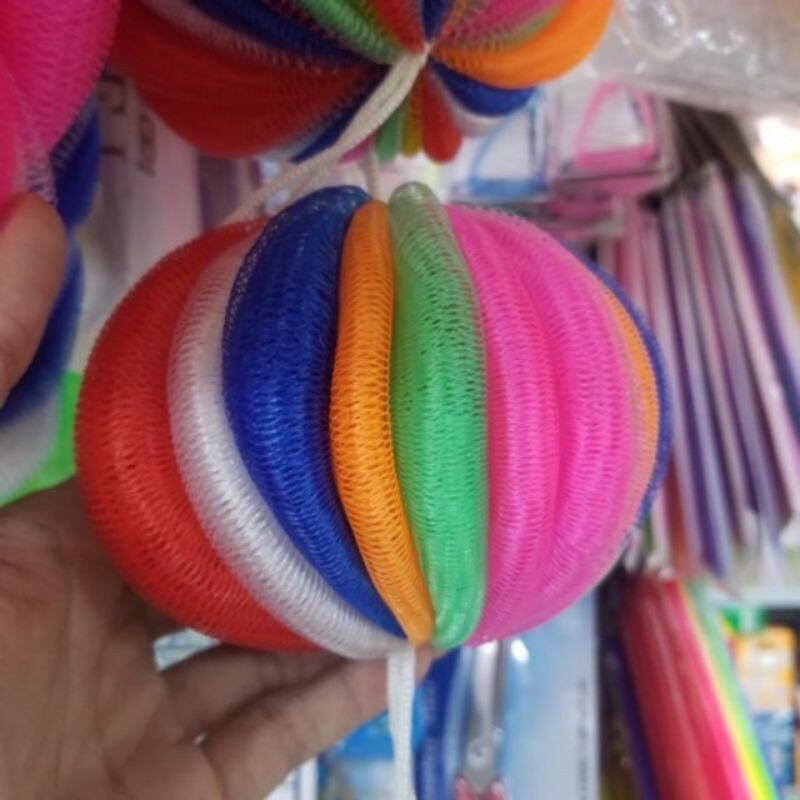 Bông Tắm Tròn Nhiều Màu HAPPY