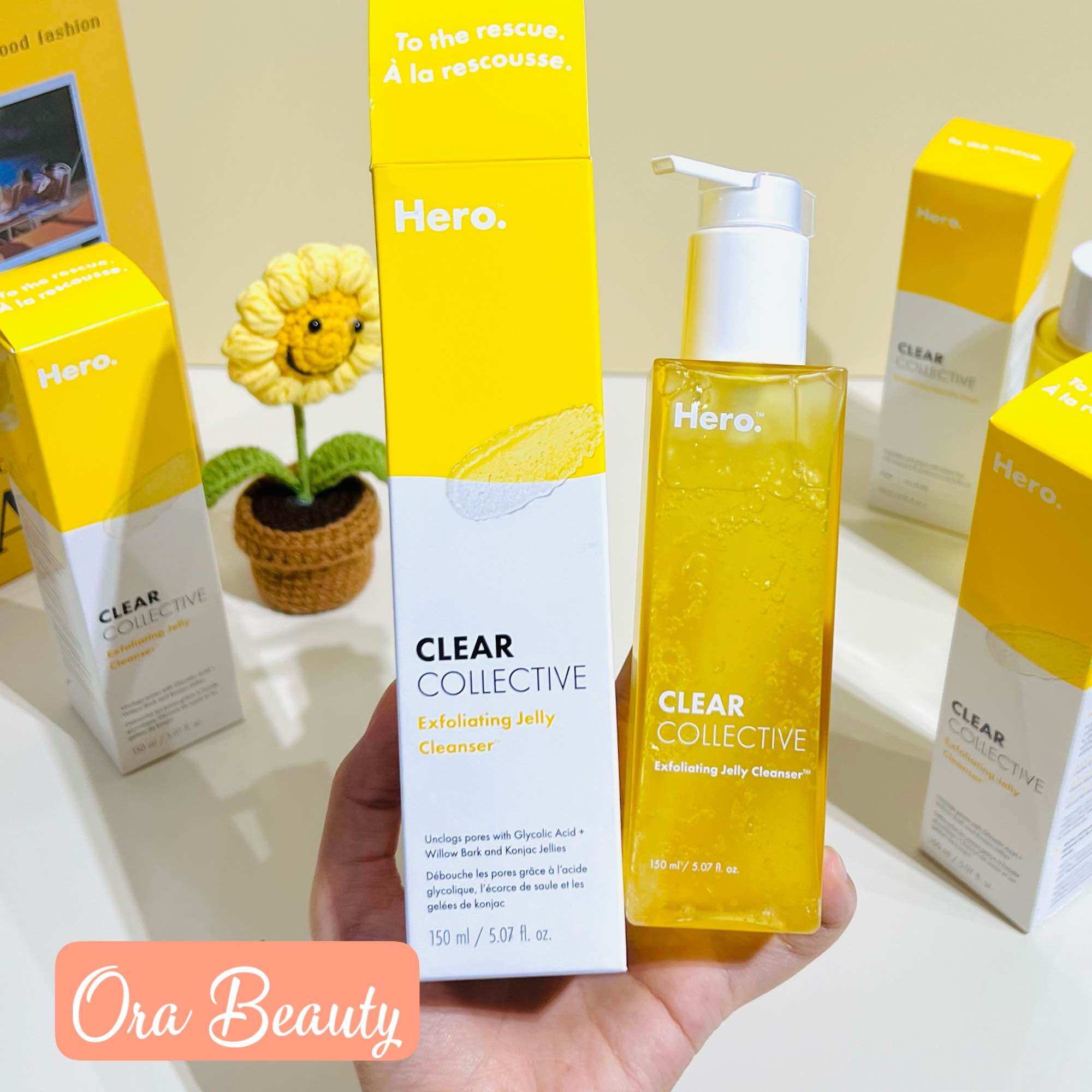 Sửa rửa mặt Hero Cosmetics Exfoliating Jelly Cleanser