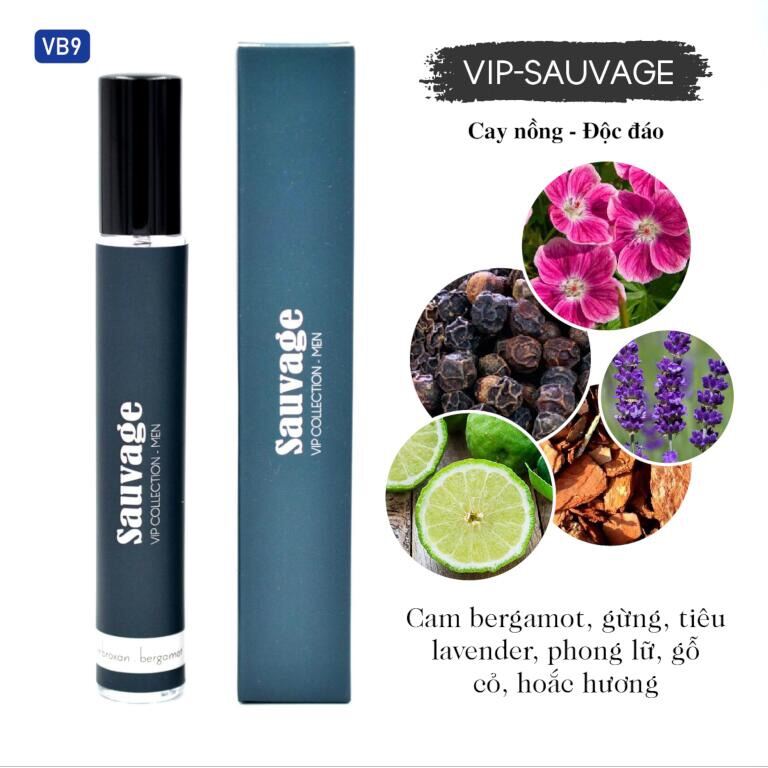 [Hcm]Vip Sauvage Tinh Dầu Nước Hoa Pháp Cao Cấp Jayden Boutique