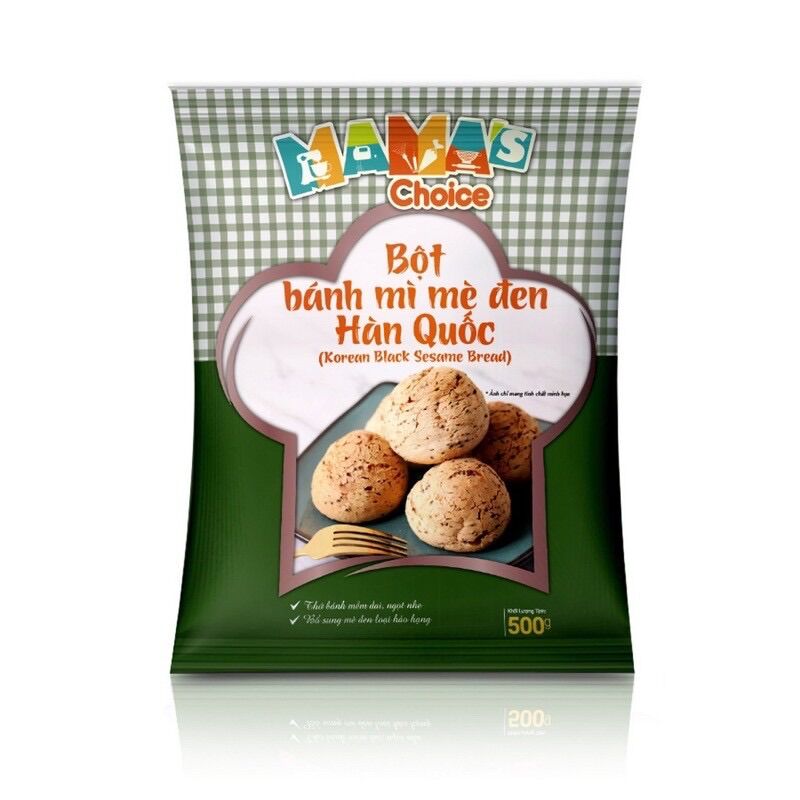 Bột bánh mì Mè Đen Hàn Quốc 500g