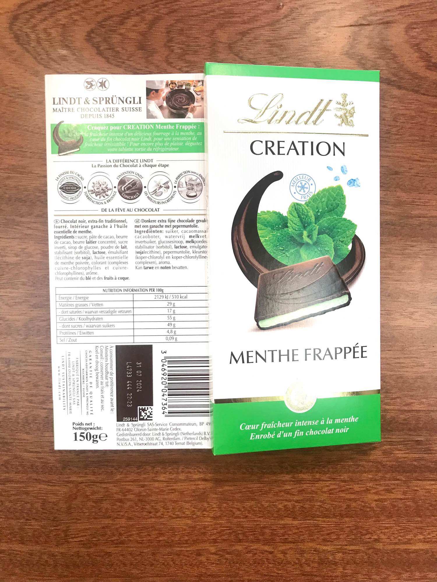 Sô-Cô-La Sữa Mint LINDT CREATION (150g)