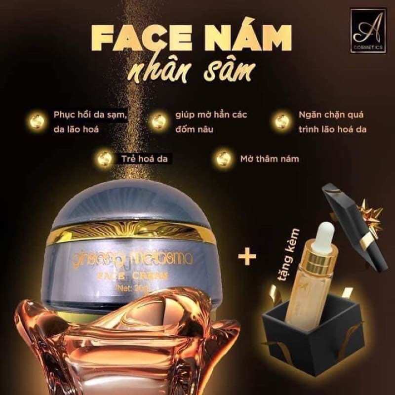 Kem nám tàn nhang Mềm acosmetics, face nám nhân sâm, dưỡng trắng da mặt 25g