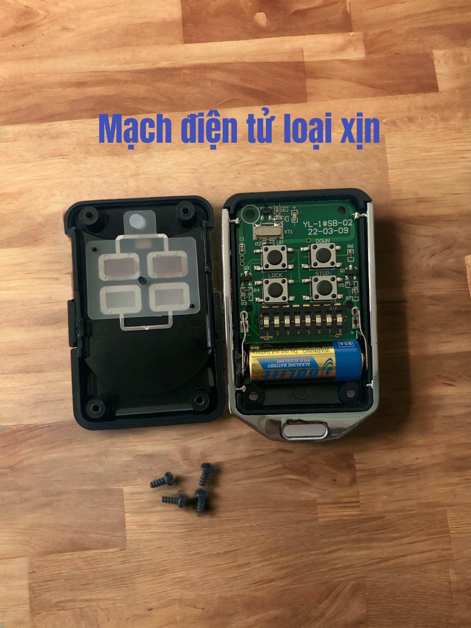 Remote cửa cuốn YH mã gạt 433mhz