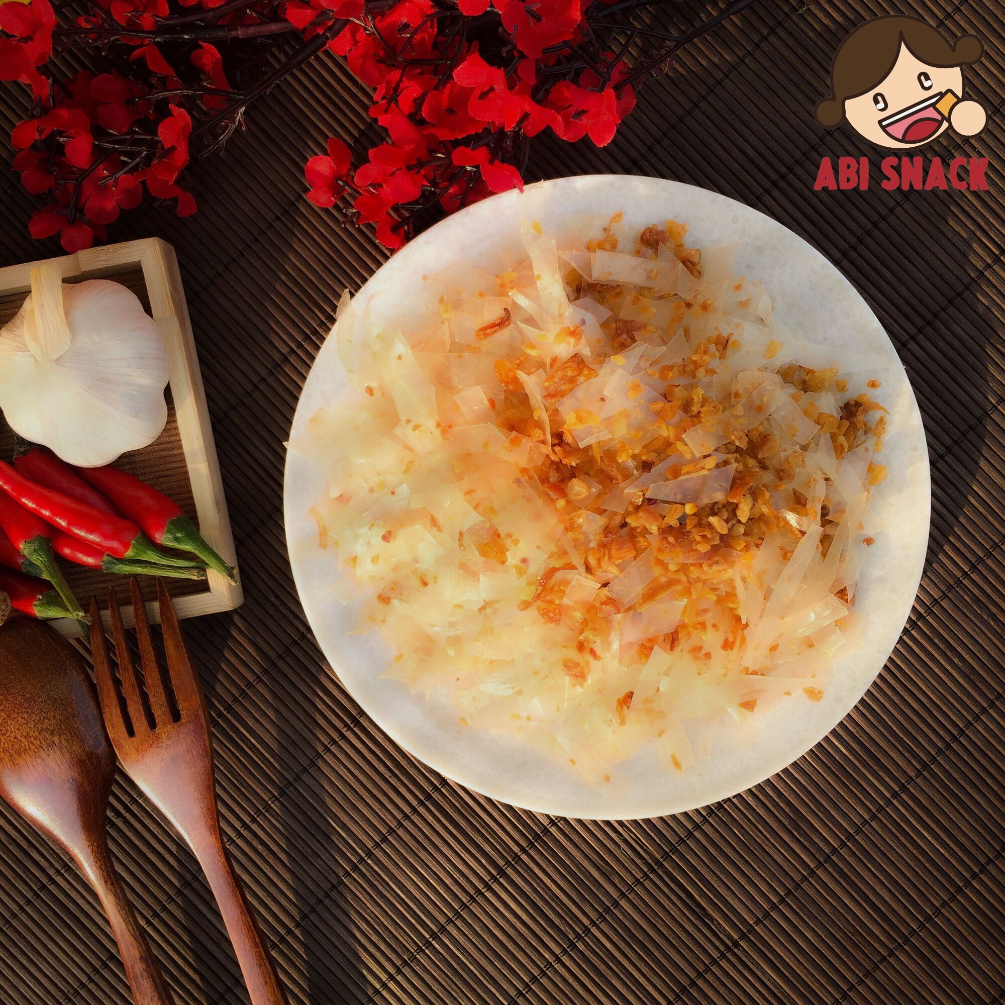 Bánh tráng tỏi Abi