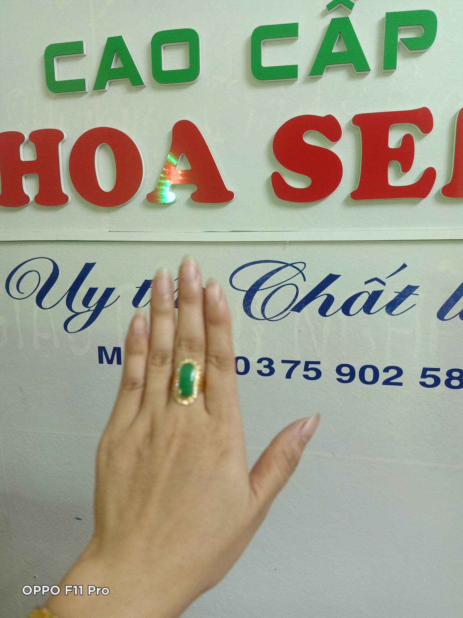 nhẫn đá cẩm thạch nữ