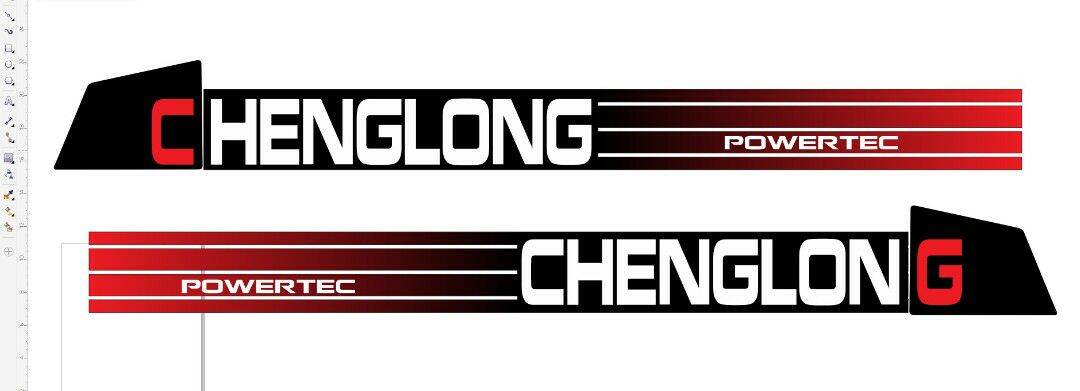 Cặp Tem decal tem dán trang trí cánh cửa xe cheng long