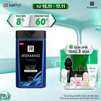 Dầu gội hương nước hoa Romano Force 380g