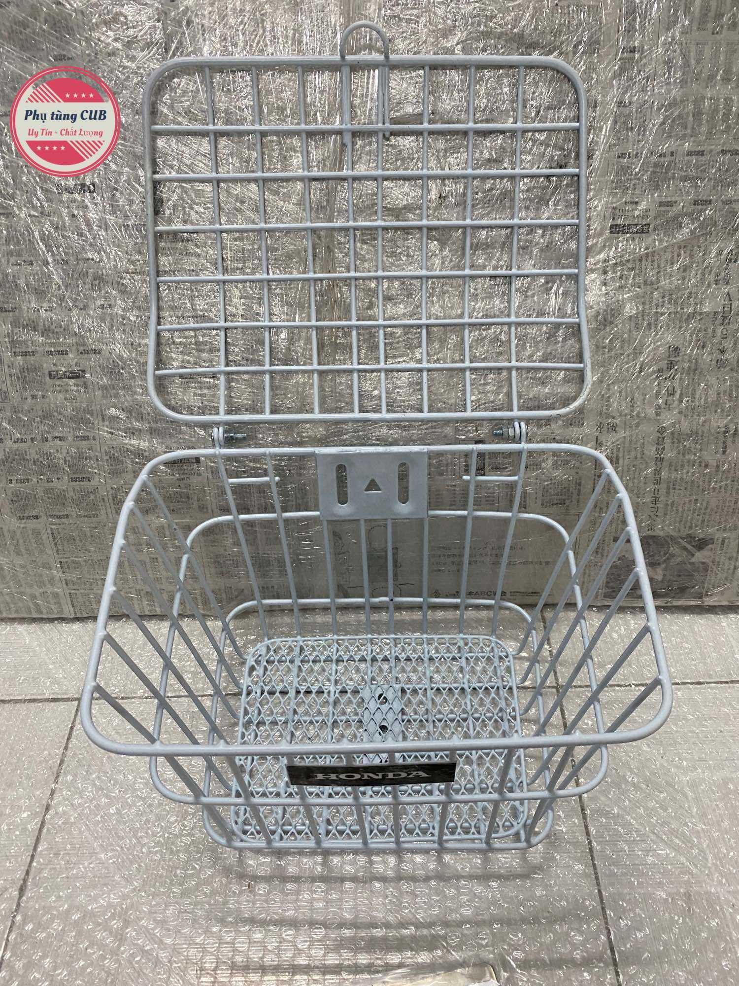Rổ có nắp cho xe cub ( có bát gắn)