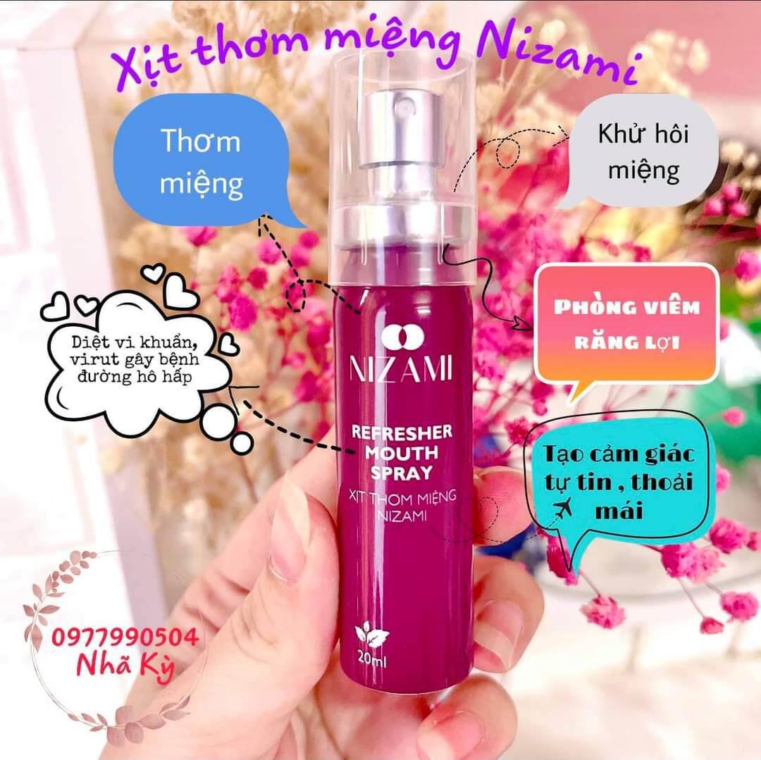 Xịt Thơm Miệng Nizami Mùi Bạc Hà Thơm Mát