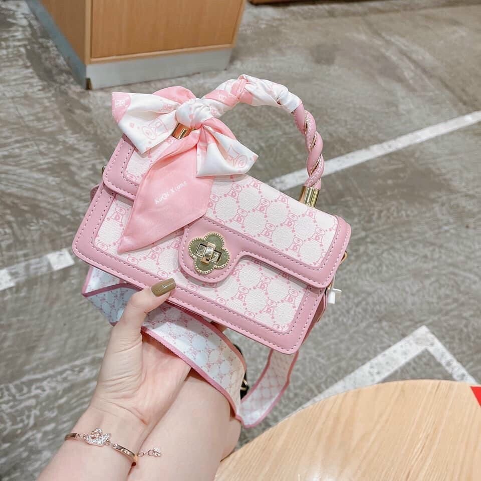 Túi Gucci quai kèm khăn ( Size 21cm)