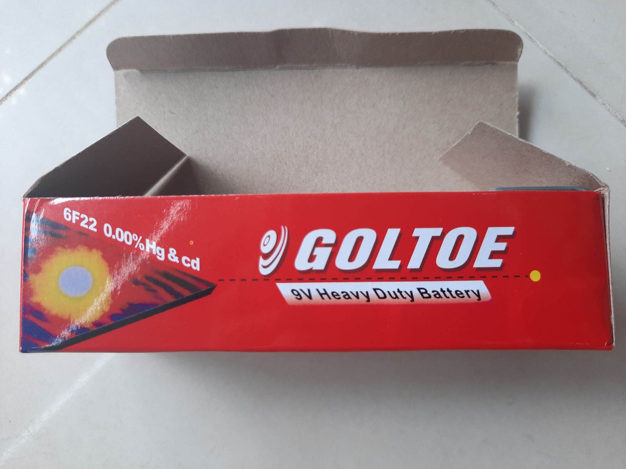 Pin vuông 9v Goltoe