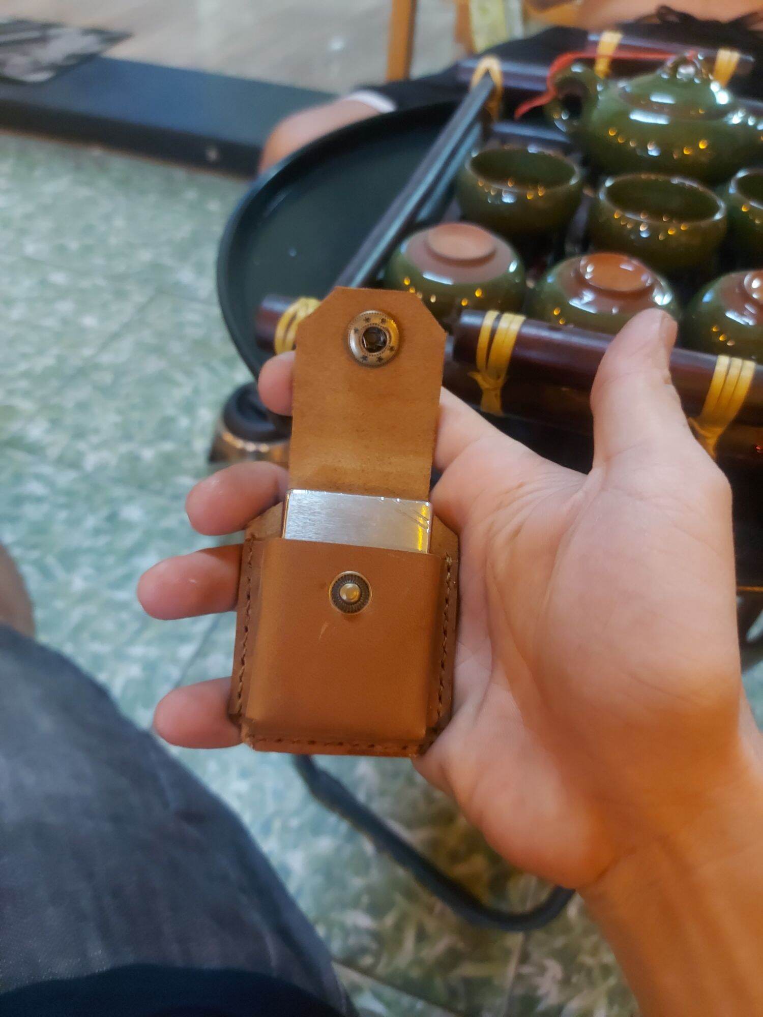 Bao da Zippo ( 100 % da bò thật )