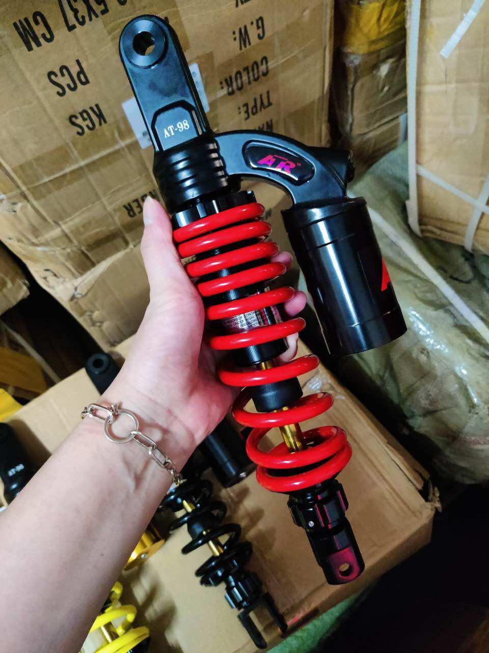 Phuộc OHLINS NITRON RCB bình dầu lắp Vario Mio Sh mode Vision Lead Click