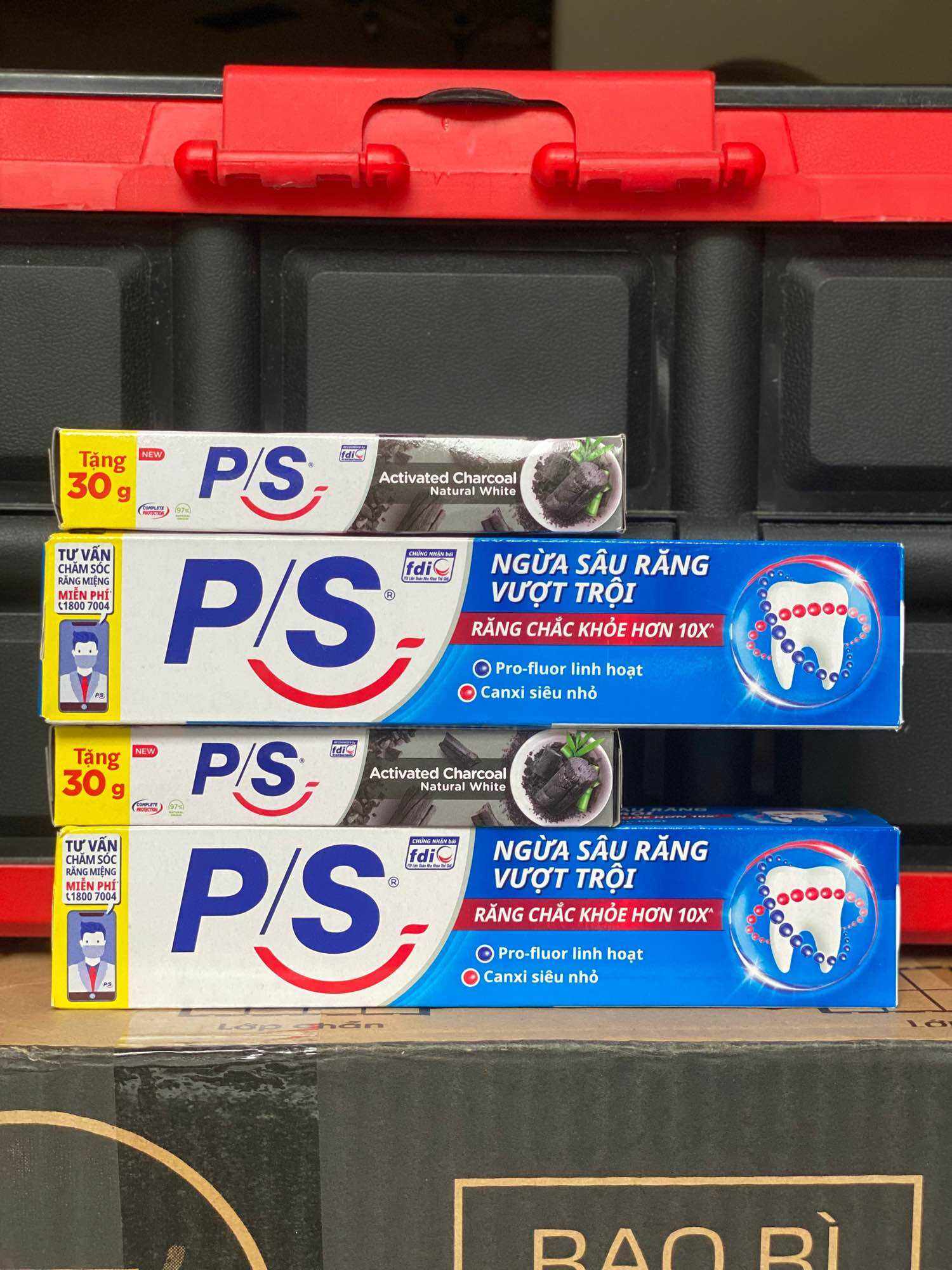 Kem Đánh Răng P/S Ngừa Sâu Răng 180g tặng P/S 30g (date 2025)