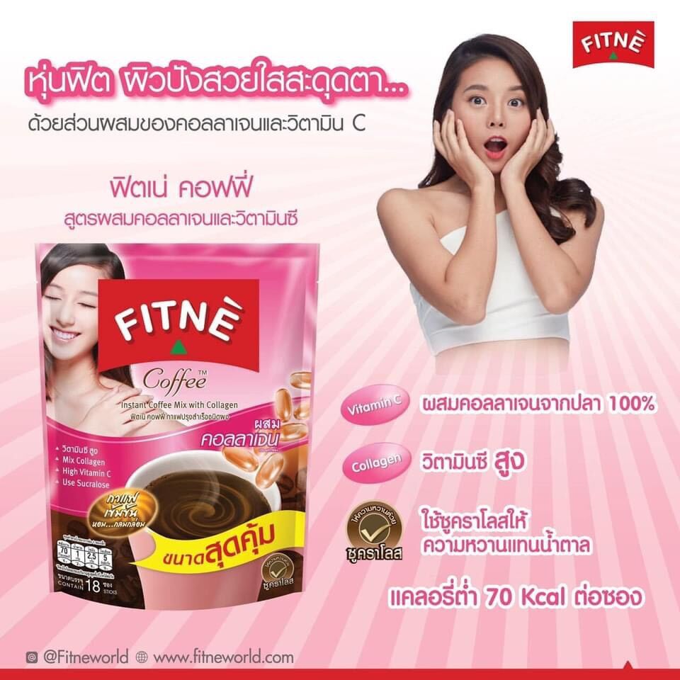 Cafe giảm mỡ đẹp da fitne thái lan