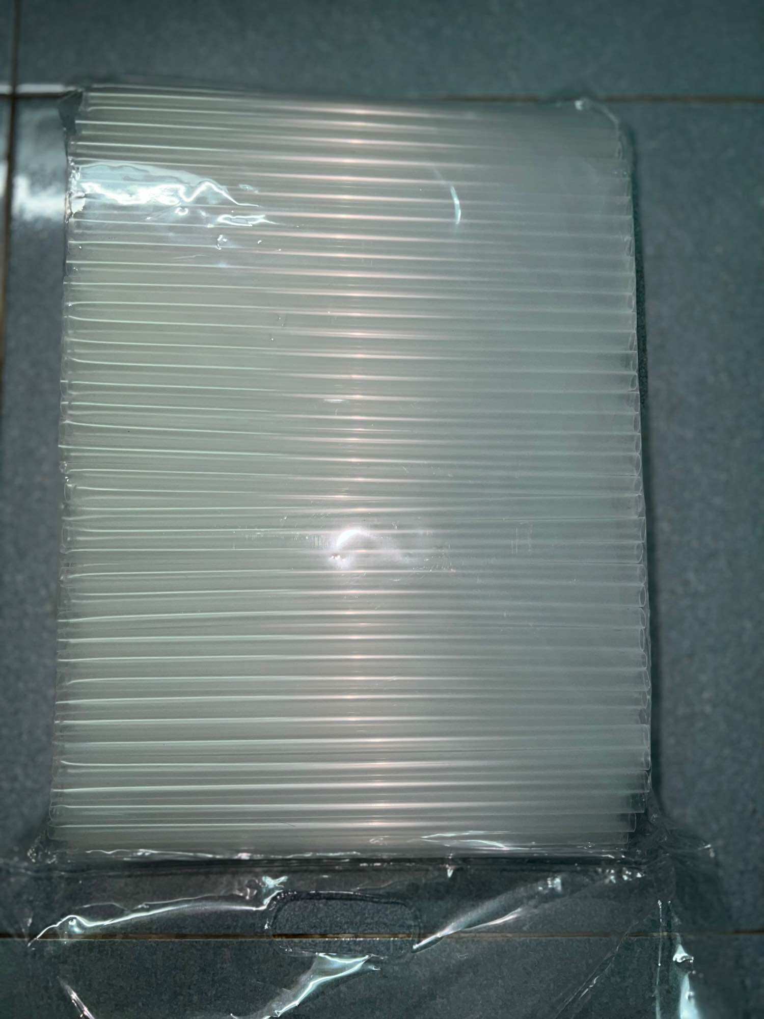 ỐNG HÚT THẲNG PHI 8 TRẮNG TRONG (HAI ĐẦU BẰNG) - 500g/bịch