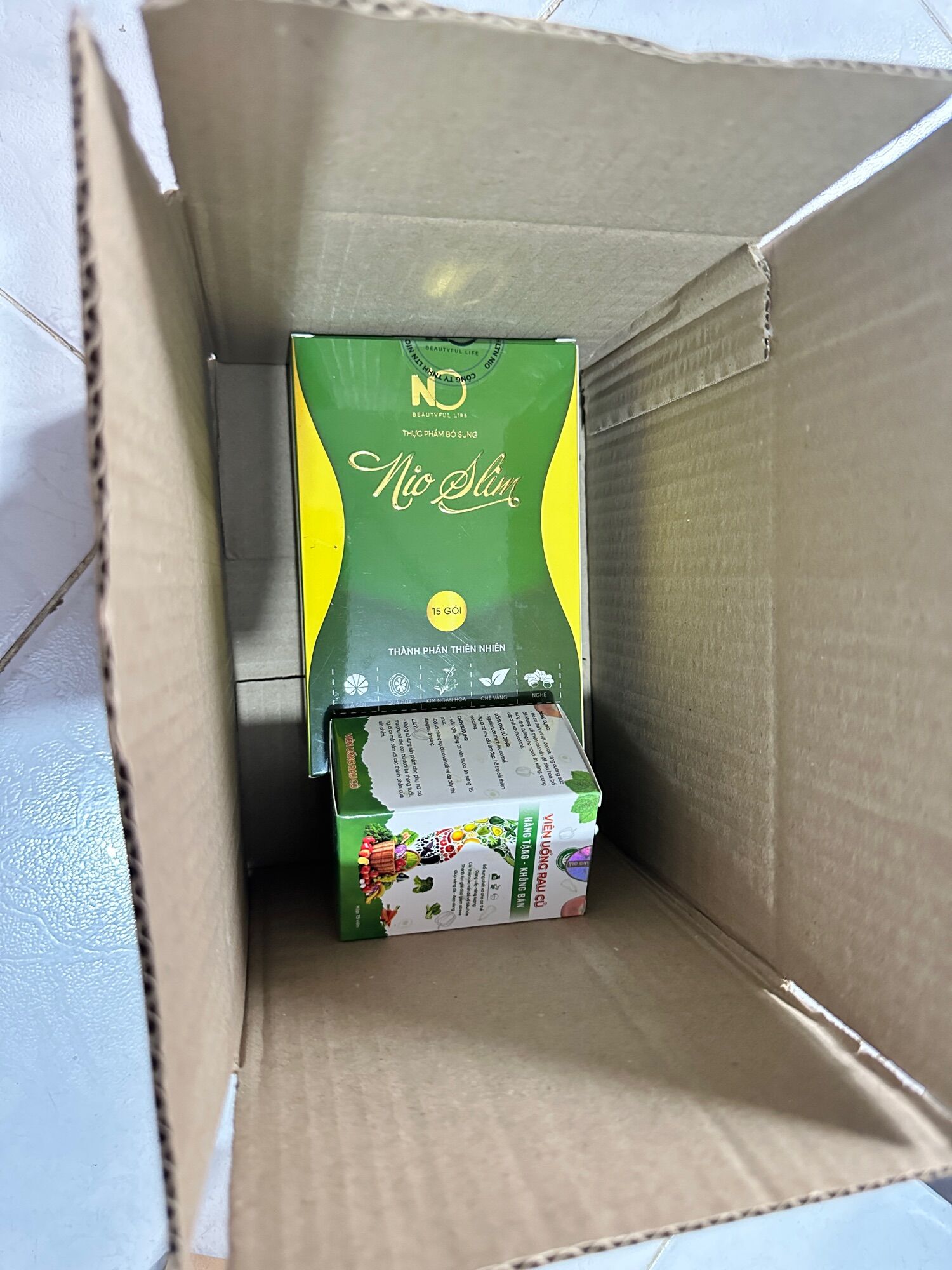 Thùng giấy nio ( mua nioslim gc ở đây)