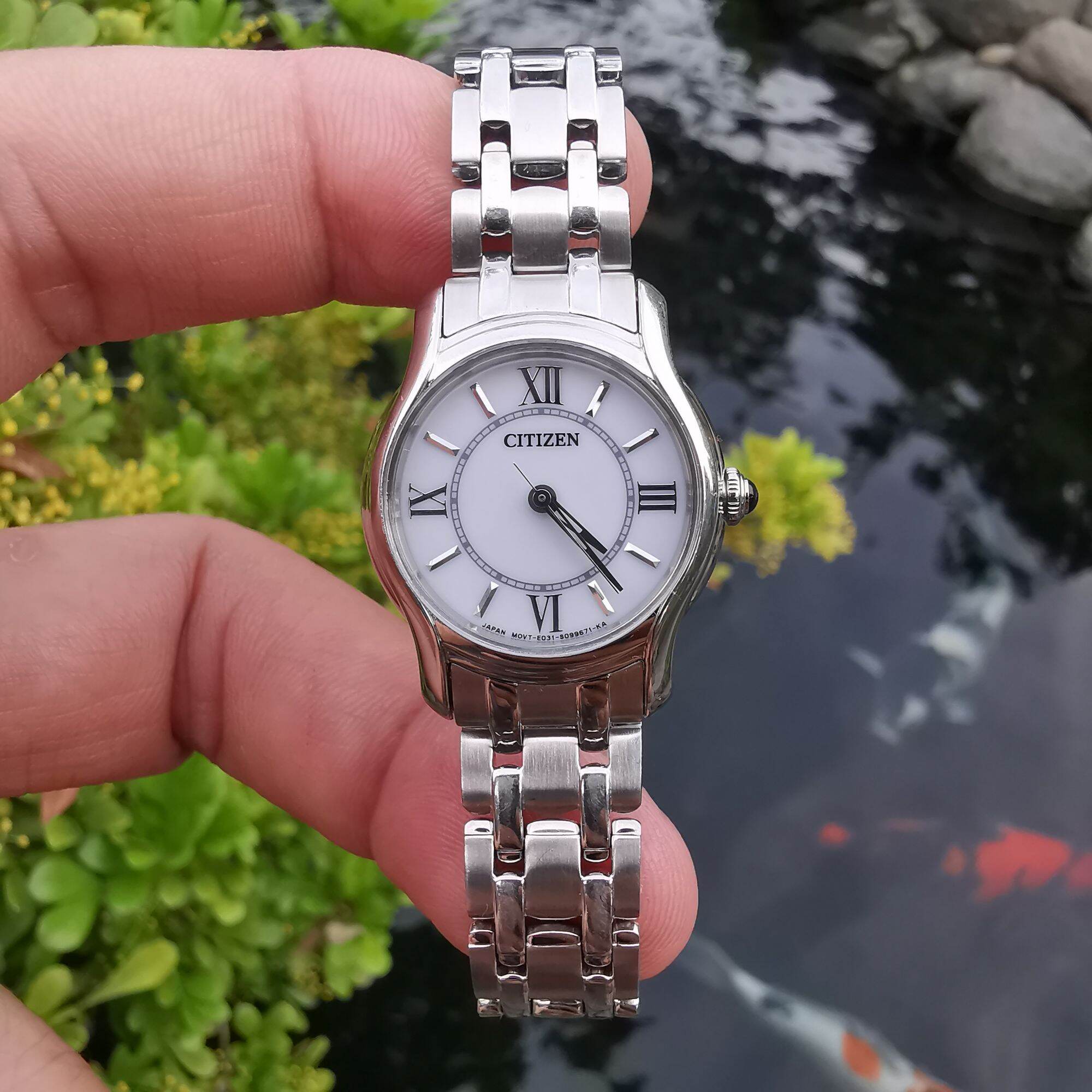 Đồng Hồ Si Nhật Nữ CITIZEN_ Eco-Drive E031- Kính Sapphire G.90