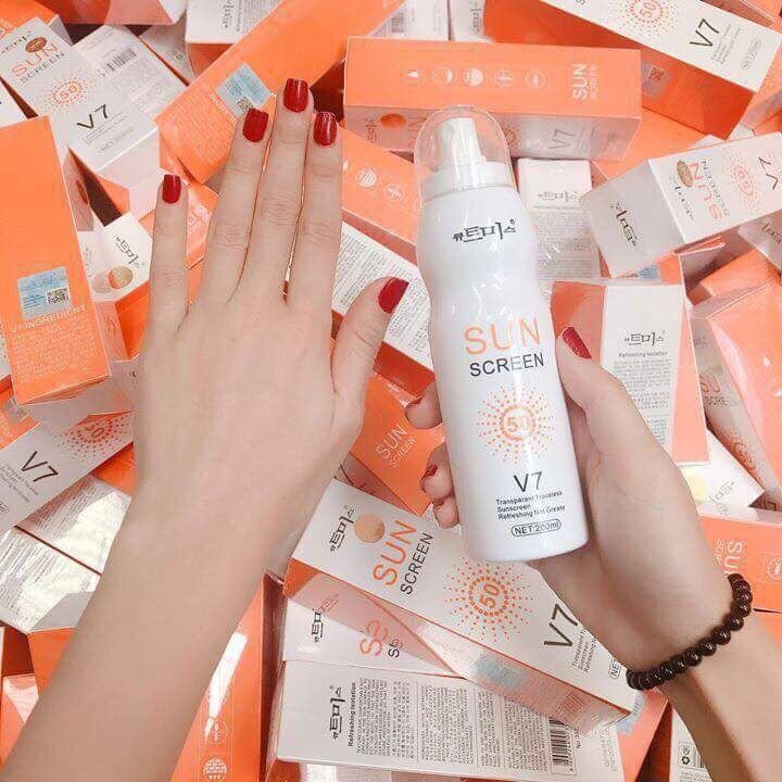 Kem chống nắng V7 Sun Screen dạng xịt 150ml