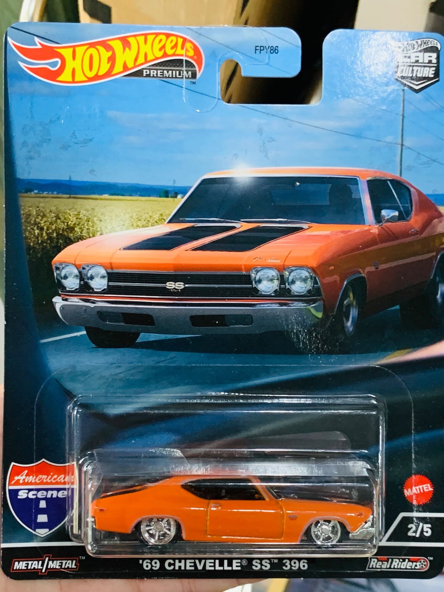 Hobby Store xe mô hình Hot Wheels Premium 69 Chevelle SS 396