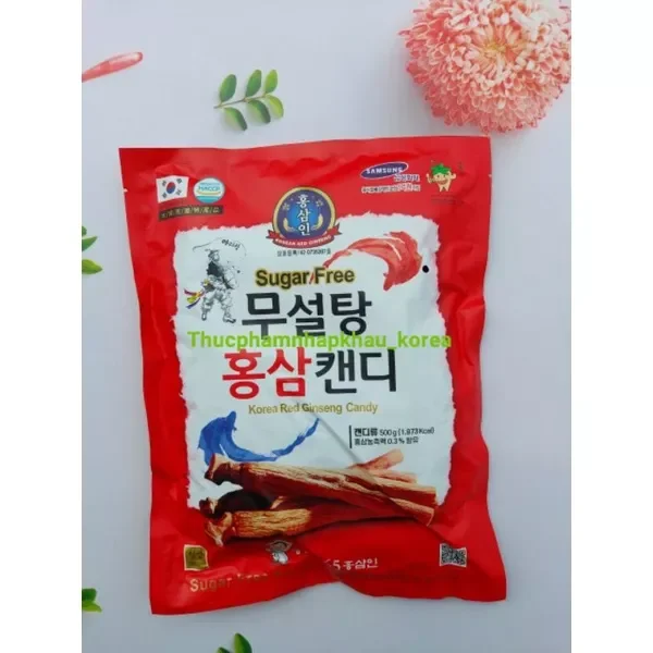 Kẹo sâm không đường Hàn Quốc 500 gr