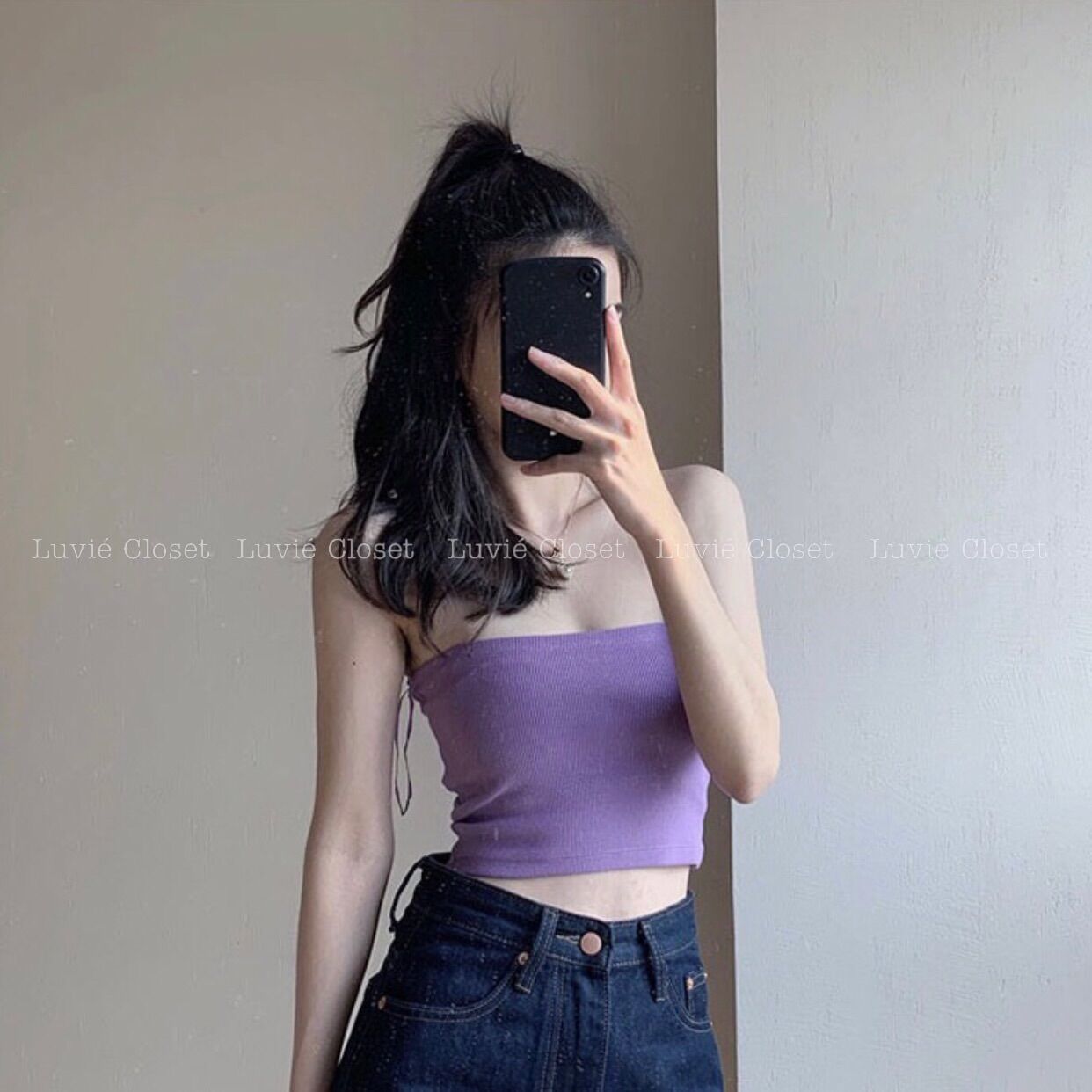 Áo Ống Trơn Nữ Dáng Ôm Chất Thun Gân Co Giãn 4 Chiều