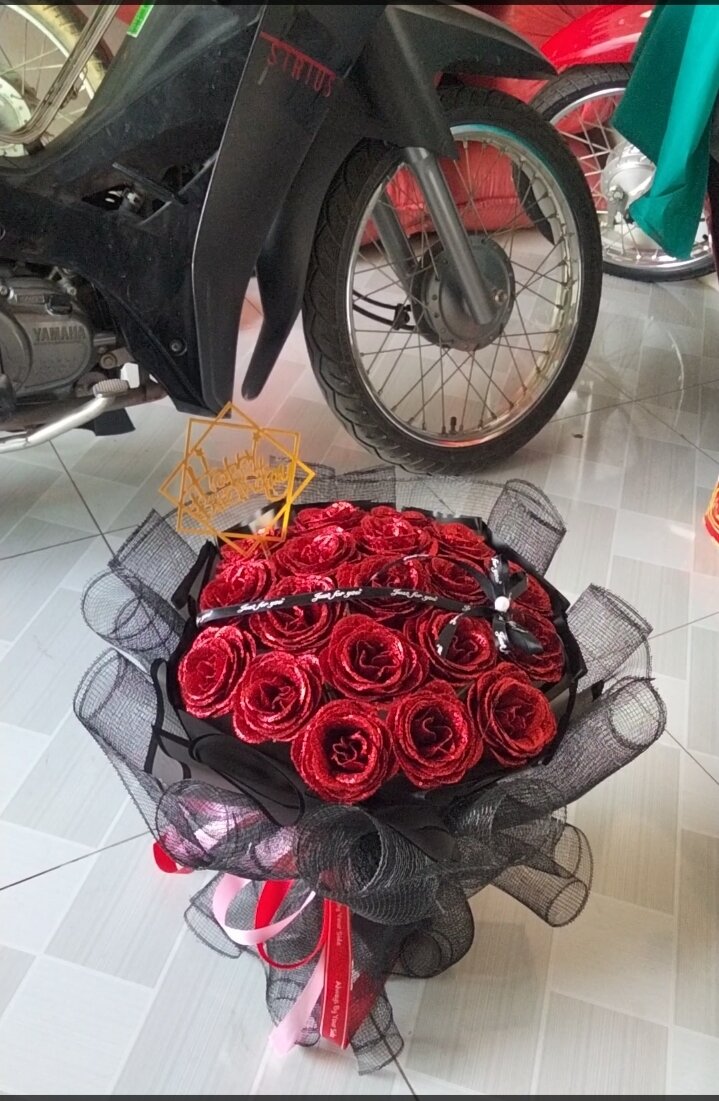 hoa sáp nhủ đỏ 19 bông
