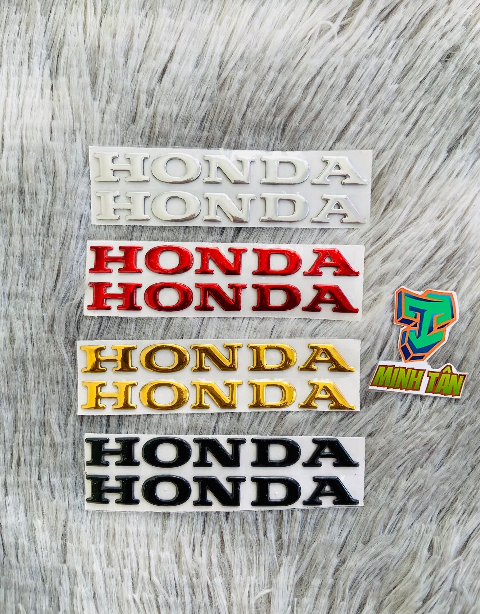 Tem honda chữ nổi hàng sắc nét